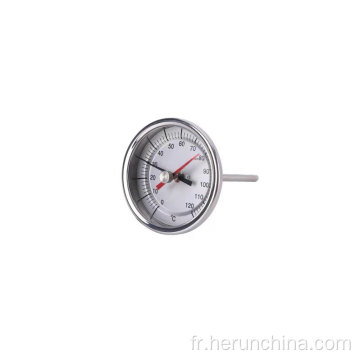 Thermomètre bimétallique à position fixe